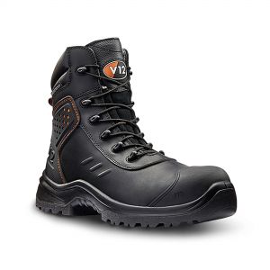 V12 Safety V1215.01 THUNDER Waterproof Work Boots Hiking Black Leather Toe Cap 