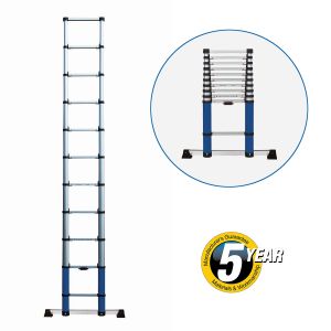 Werner 8703220 Telescopic Extension Ladder 3.2m 11 Rung c/w Stabiliser Bar