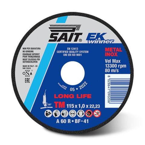 Sait 009020 EK WINNER Flat Metal Cutting Disc 115mm