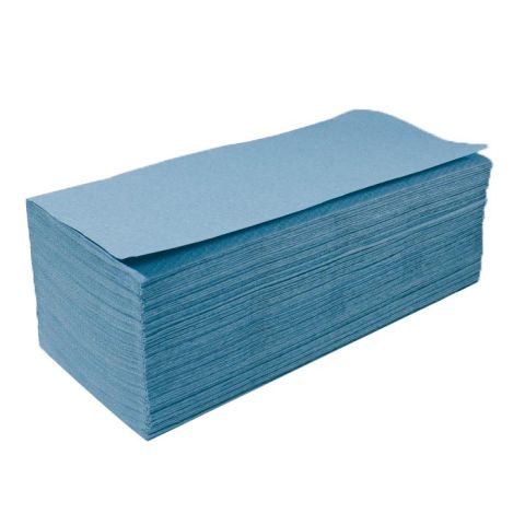 Paper Hand Towels Blue Interfold 1-Ply 