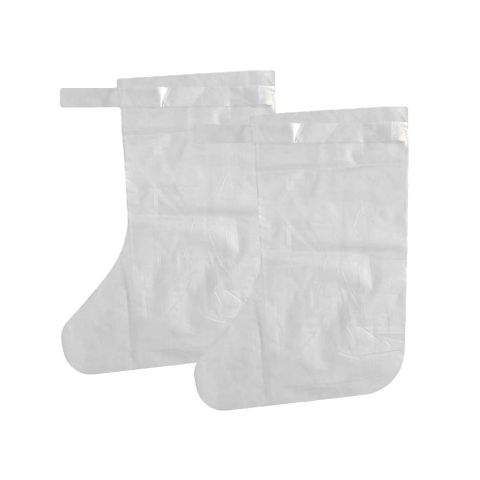 Healthgard PSCR00184 Clear White Disposable Polyethylene Overboots Pack of 1000
