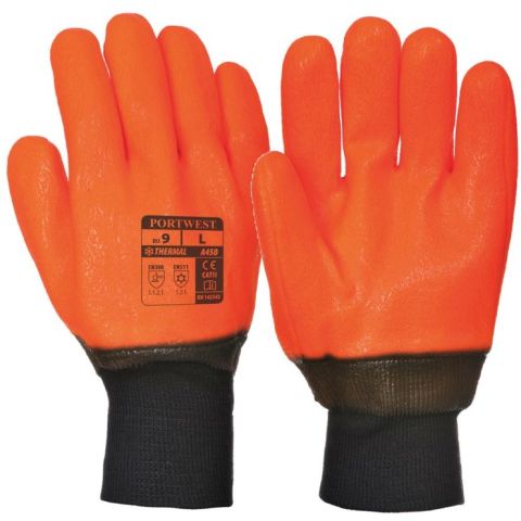 Portwest A450 Weatherproof Cold12 PVC Double Dipped Gloves