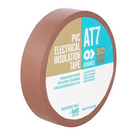 Advance Tape AT7 Brown Insulating PVC Tape 20m 