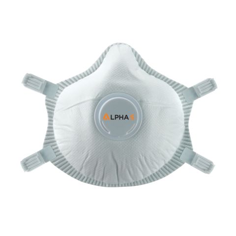 Alpha Solway S-3V Pre-Formed Cup Shape Respirator Mask FFP3 (Pack of 5)