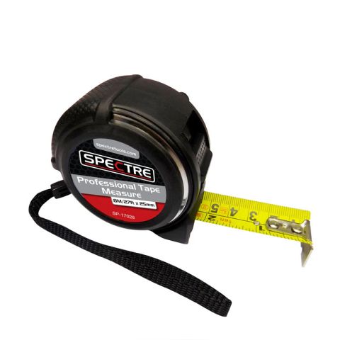 Spectre SP-17028 Pro Tape Measure Steel 8M/26Ft 