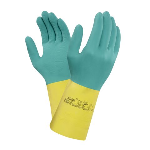 Ansell 87-900 Bi-Colour™ Chemical Protective Gauntlets 