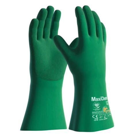 ATG 76-830 MaxiChem TRItech NBR Palm Coated Gloves