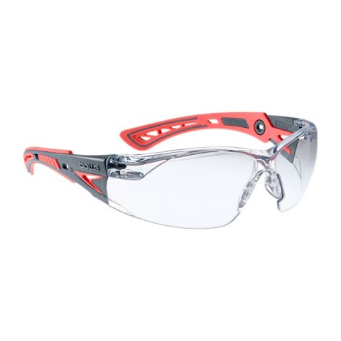 Bolle RUSHPSPSIS Rush Plus Small Clear Safety Lenses Red