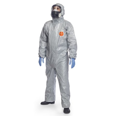 DuPont™ Tychem® 6000 F Plus TFCHZ5TGY00 Hooded Chemical Coveralls