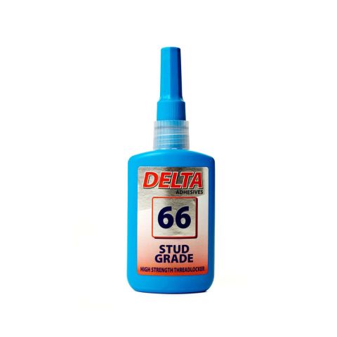 Delta D66 Fast Cure Stud Grade Threadlock Adhesive 50ml Red
