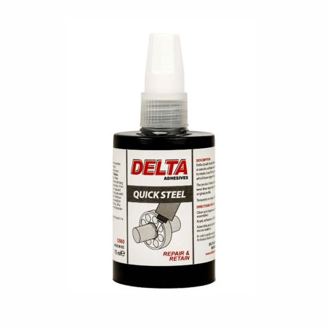 Delta D560 Quick Steel Repair & Retain Adhesive 75ml Silver