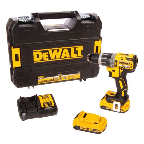Dewalt DCD796D2 18V XR Cordless Brushless Combi Drill + 2 x 2.0Ah XR Batteries