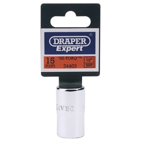 Draper 34388 (H-MM) Expert 13mm 1/2" Square Drive Hi-torq 12 Point Socket