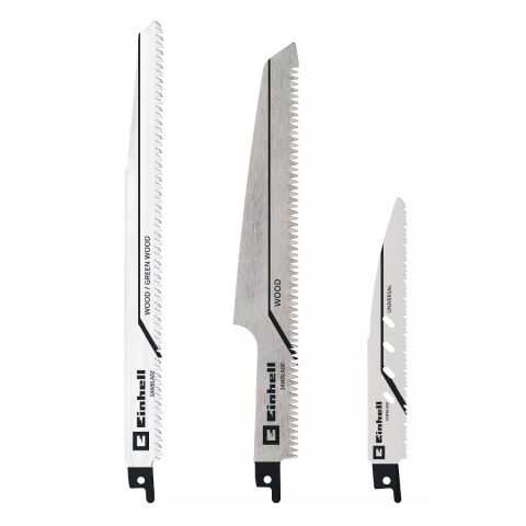 Einhell 49576105 3-Piece Reciprocating Saw Blade Set for Wood & Metal