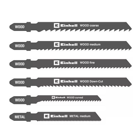 Einhell 49617350 10-Piece T-Shank Jigsaw Blade Set