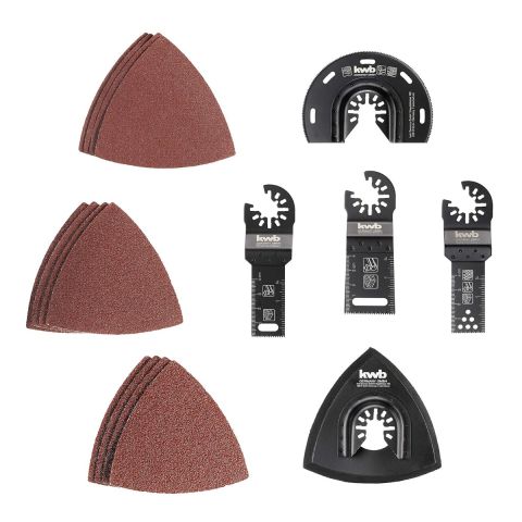 Einhell 49708950 17-Piece Multi-Tool Blade & Sanding Starter Set