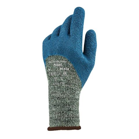 Ansell 80-658 ActivArmr Latex Coated Kevlar Cut Resistant Gloves