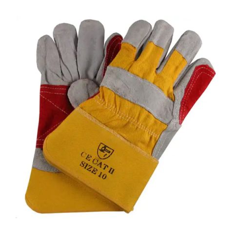 Ultima PE07 Red/Gold Riggers Gloves Reinforced