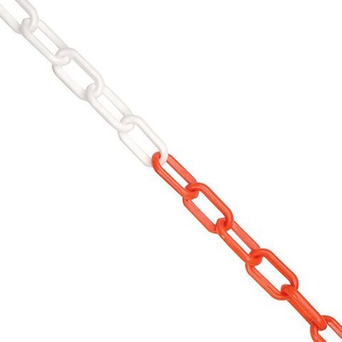JSP HDC000-265-400 Red & White Barrier Chain 6mm x 25mm