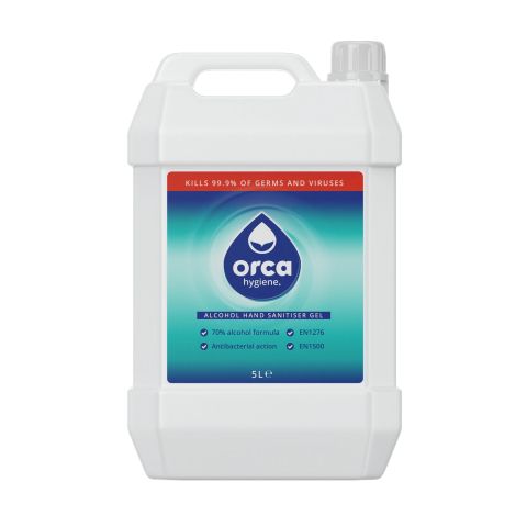 Orca ORC255 70% Alcohol Hand Sanitiser Gel 5L