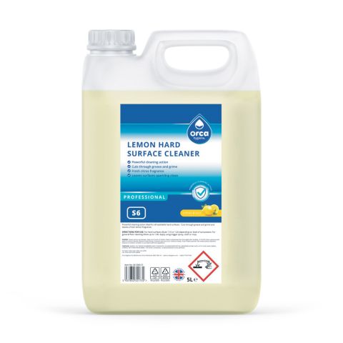 Orca S6 C500 Lemon Hard Surface Cleaner Concentrate 5L