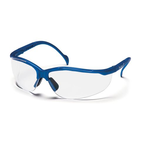 Pyramex Venture II Clear Lens Blue Frames Safety Glasses
