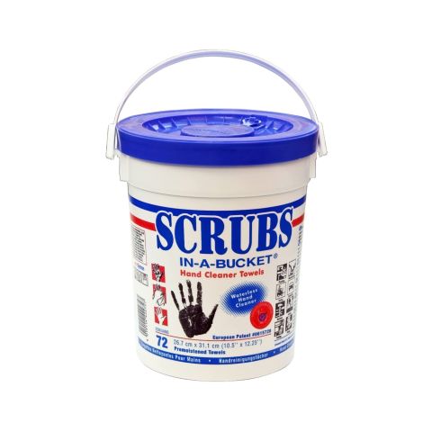 Rocol 042272 SCRUBS Hand Cleaning Wipes Tub of 72