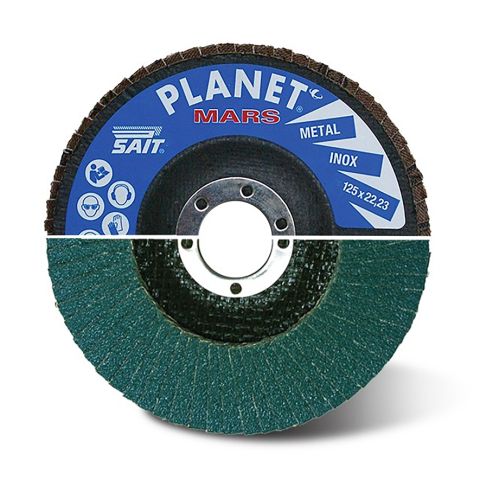 Sait 041605 Planet Mars Abrasive Flap Disc 40G 125mm