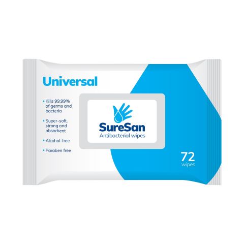 SureSan OJH-13559 Antibacterial Universal Wipes