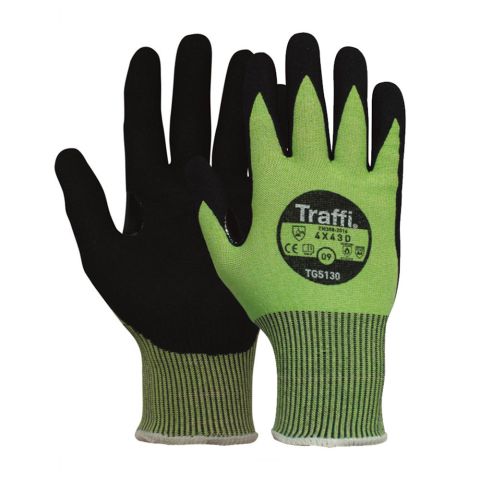 Traffiglove TG550/TG5130 Kinetic Green Cut 5 Gloves