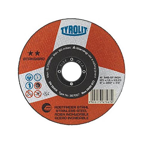 Tyrolit 367567 Premium Super Thin Cutting Disc 125mm x 1.6mm x 22mm