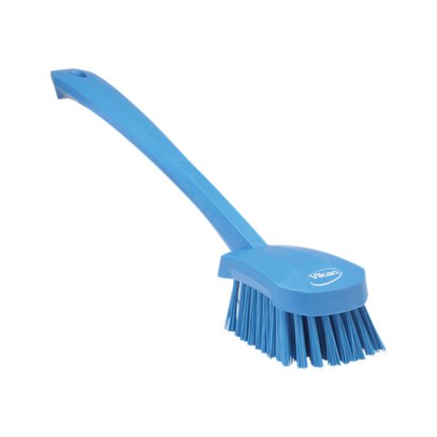 Vikan 41863 Blue Long Handled Washing Brush 415mm