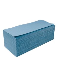 Paper Hand Towels Blue Interfold 1-Ply 