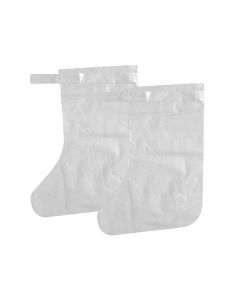 Healthgard PSCR00184 Clear White Disposable Polyethylene Overboots Pack of 1000