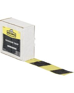 Barrier Tape Black/Yellow 75mm x 500M