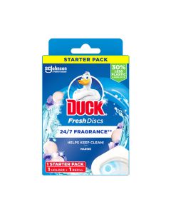 Duck 333954 Fresh Toilet Discs Starter Pack Marine 36ml