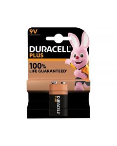 Duracell S18717 Plus 9V Alkaline Battery 6LR61/MN1604