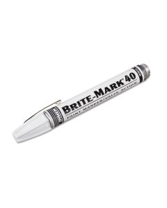 Dykem 40008 Brite-Mark 40 White Paint Marker