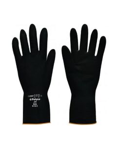 Polyco Jet Heavy Duty Natural Rubber Chemical Protection Gloves