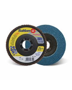 Sait 048702 SAITLAM Premium Zirconia Abrasive Flap Disc 60G 115mm