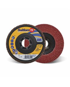 Sait 048504 SAITLAM Ceramic Abrasive Flap Disc 60G 125mm 
