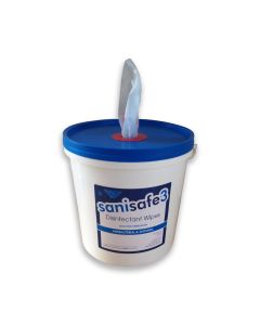 Allied B81200273 Sanisafe 3 Disinfectant Wipes Bucket of 1500