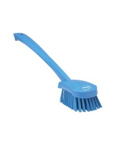 Vikan 41863 Blue Long Handled Washing Brush 415mm