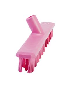 Vikan 70641 UST Pink Hard Deck Scrubbing Brush Head 400mm