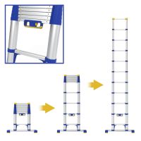 Werner 85032 Telescopic Soft Close Extension Ladder 3.2M 11 Rung + Stabiliser Bar