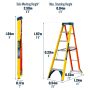 Werner 75074 AdjustaStep Pro Fibreglass 6 Tread Stepladder