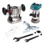 Makita DRT50ZJ 18v Cordless Brushless Router +195563-0 Plunge Base + Makpac Case