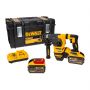 Dewalt DCH333X2 18V/54V XR Flexvolt Cordless Brushless SDS Drill c/w 2 x 9.0Ah Batteries, Charger + Kit Box