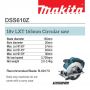 Makita DSS610Z 18V Li-ion Cordless LXT 165mm Circular Saw Body Only