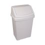 Robert Scott 101735 White Swing Bin With Coloured Lid 50L